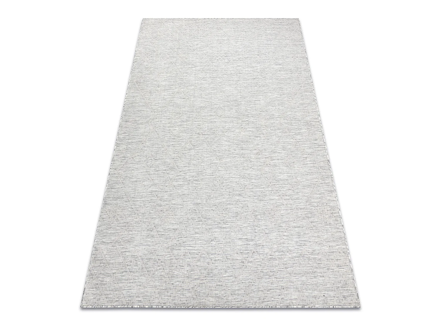 Tapis SIZAL PATIO 3077 diamants tissé à plat gris / beige 117x170 cm