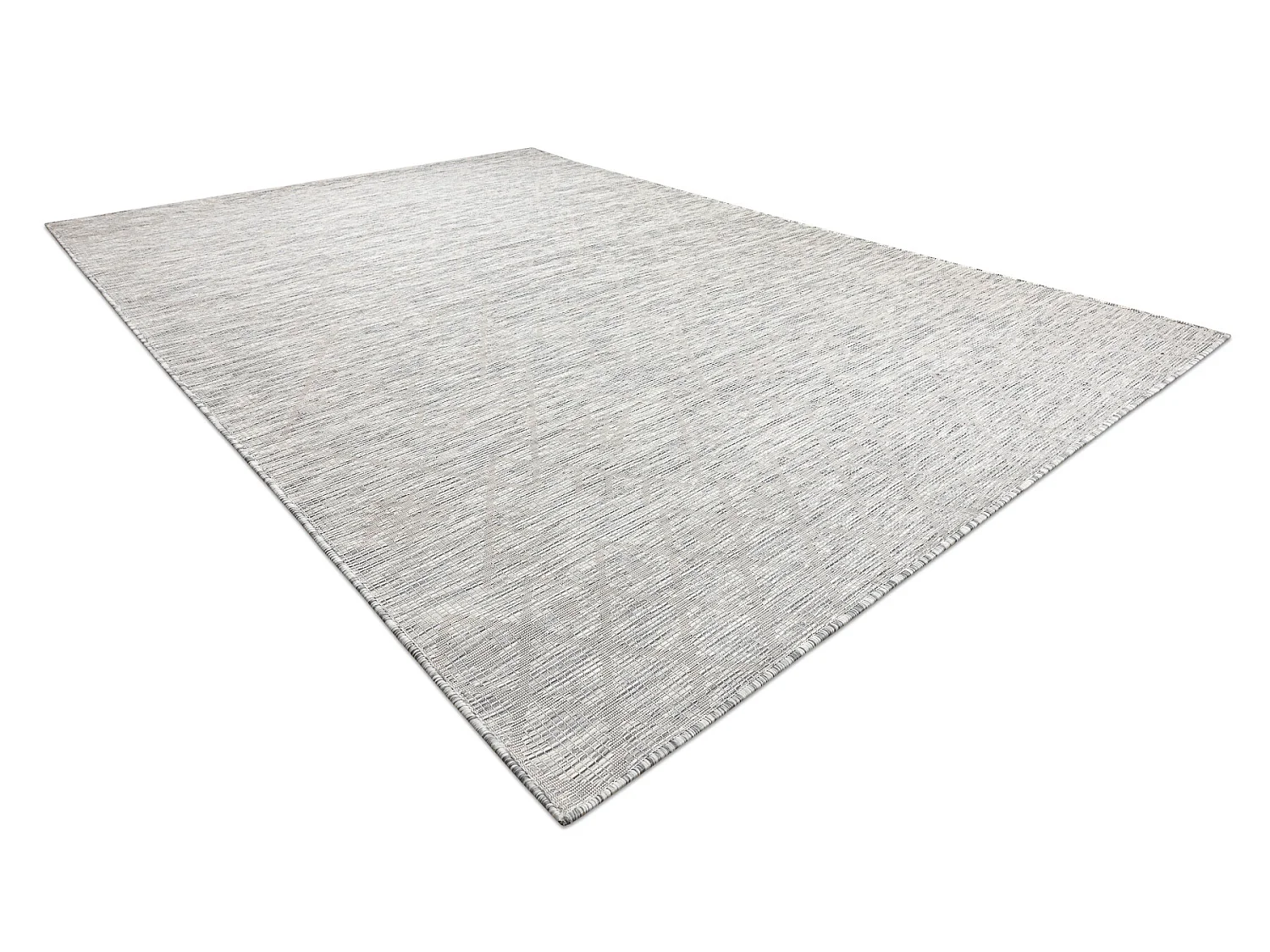 Tapis SIZAL PATIO 3077 diamants tissé à plat gris / beige 117x170 cm
