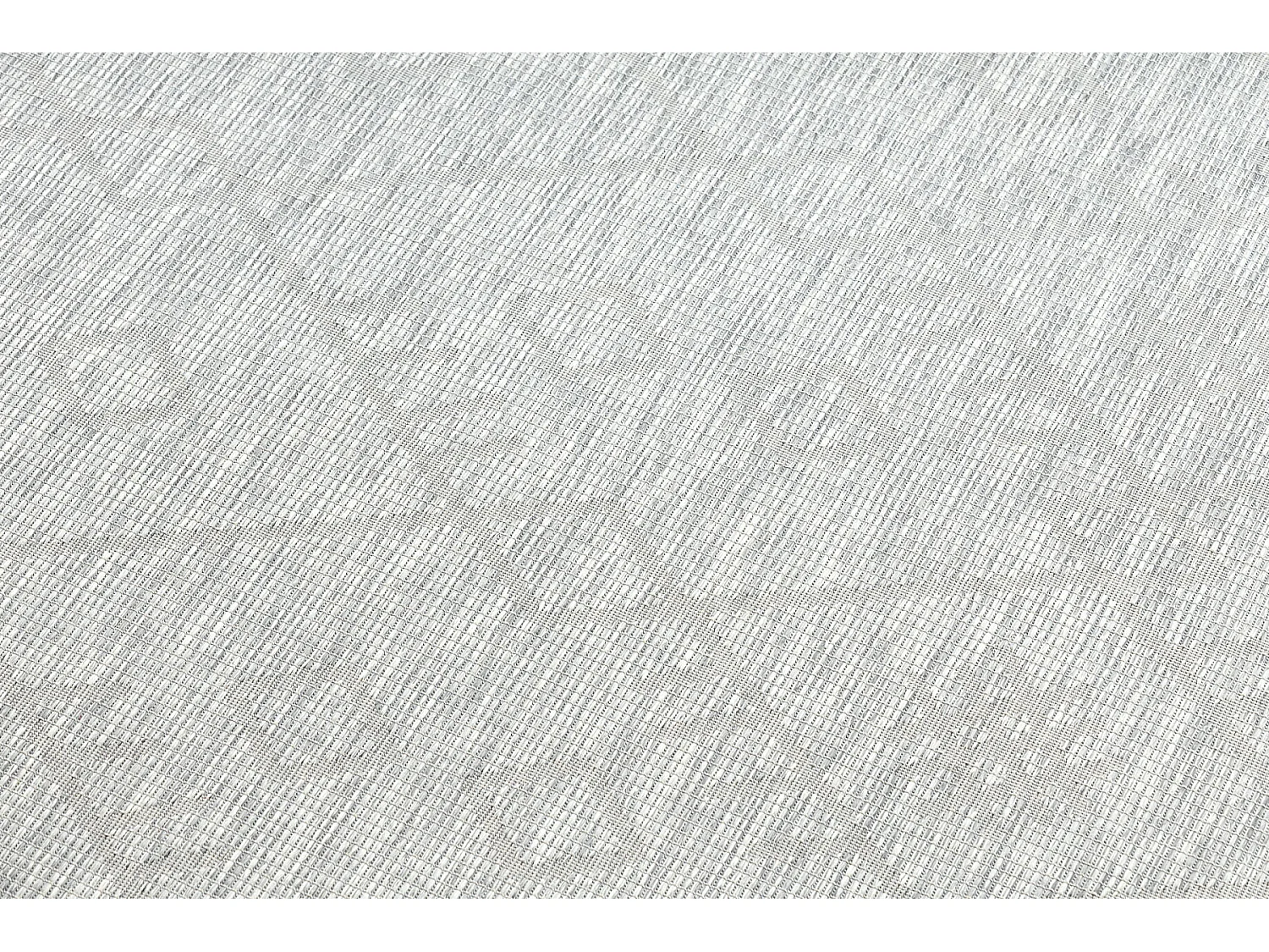 Tapis SIZAL PATIO 3077 diamants tissé à plat gris / beige 117x170 cm