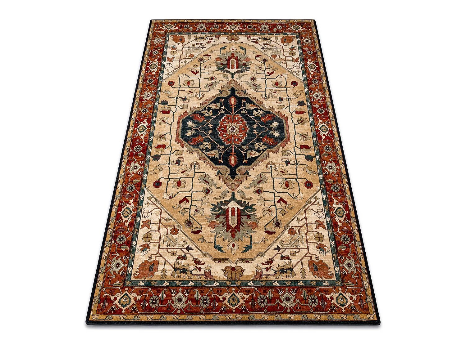 Tapis en laine POLONIA SERAPI rubis clair 200x300 cm