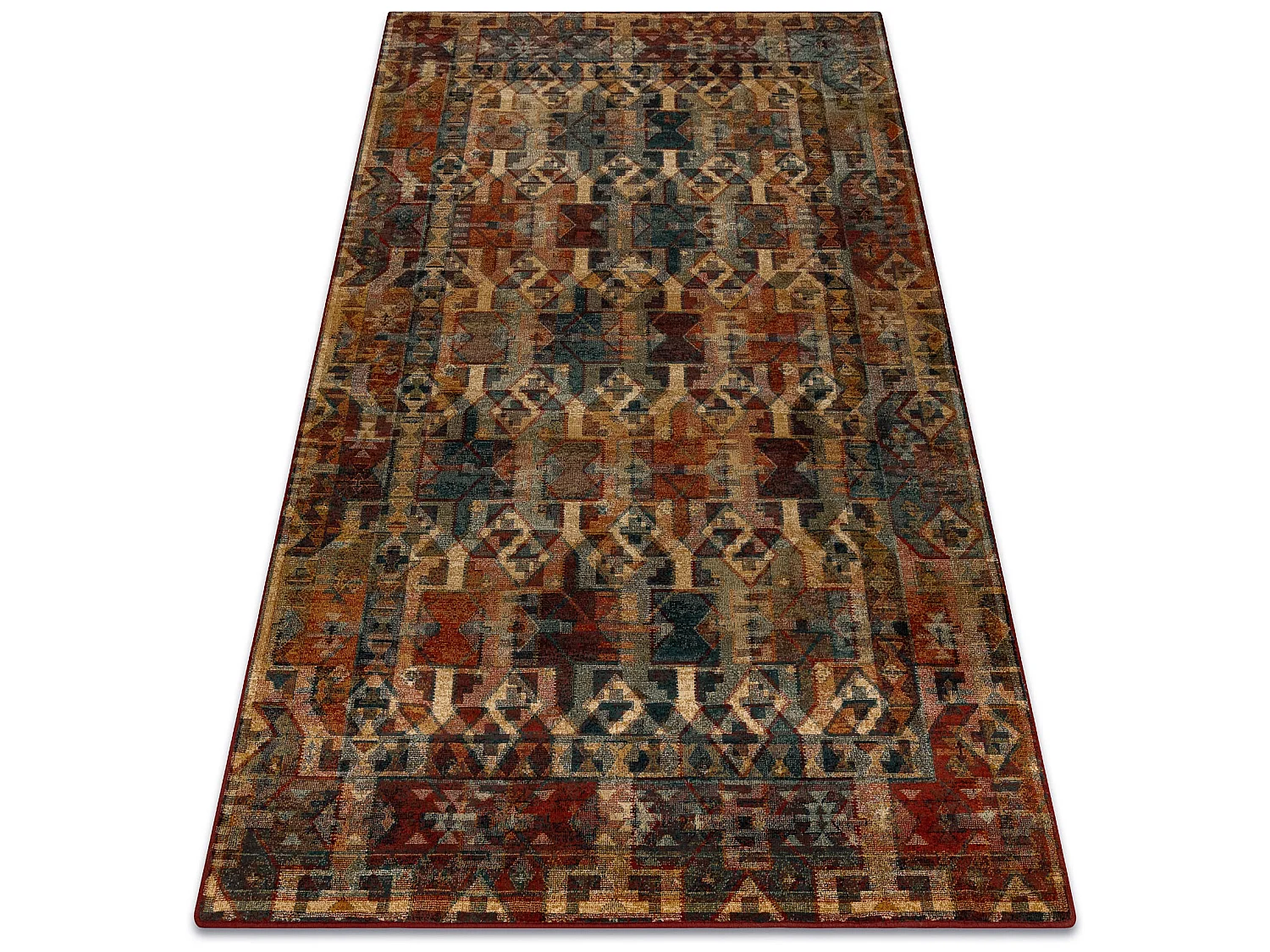 Wollteppich OMEGA HIMBA hell rubin 170x235 cm