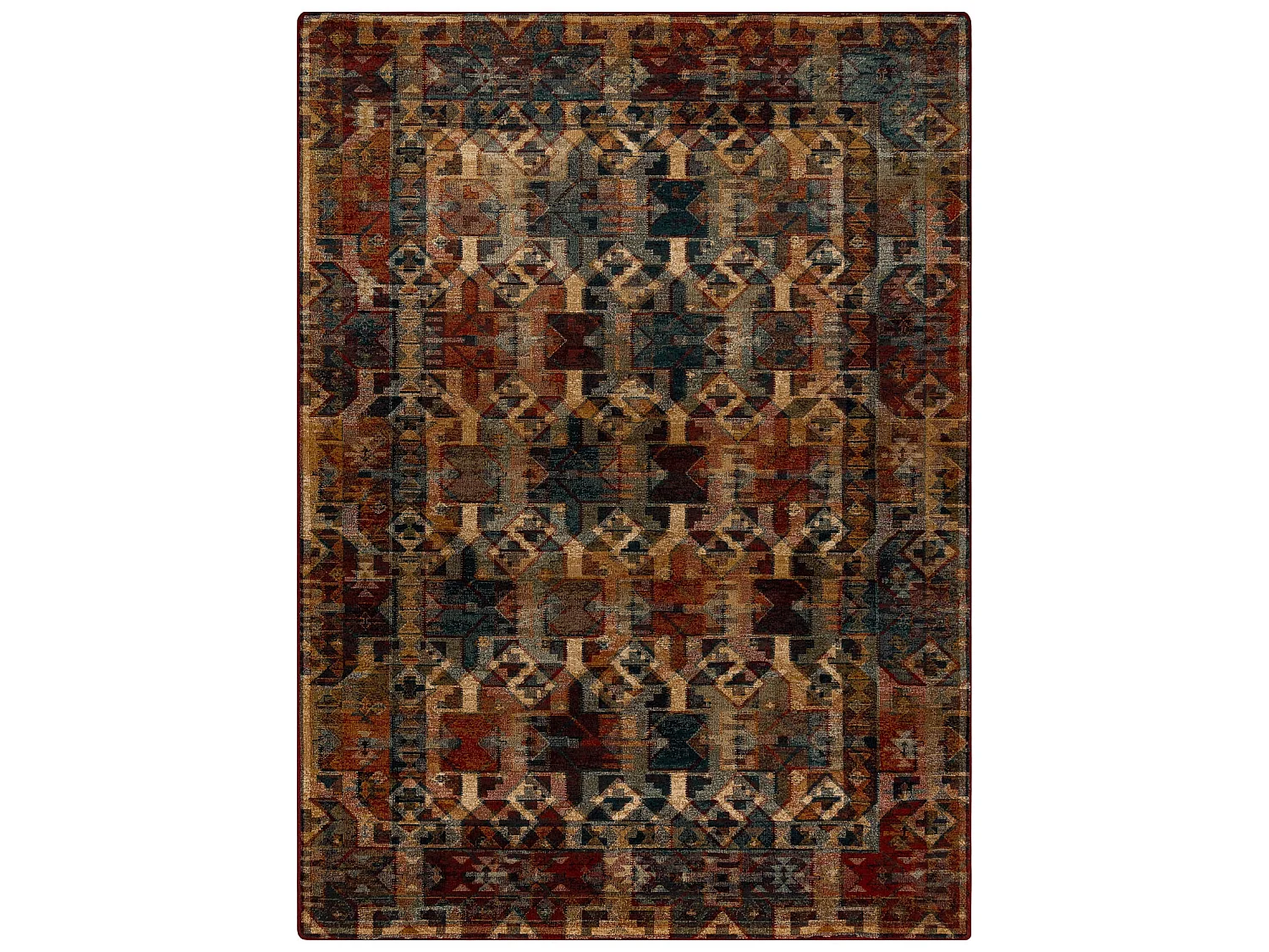 Wollteppich OMEGA HIMBA hell rubin 170x235 cm