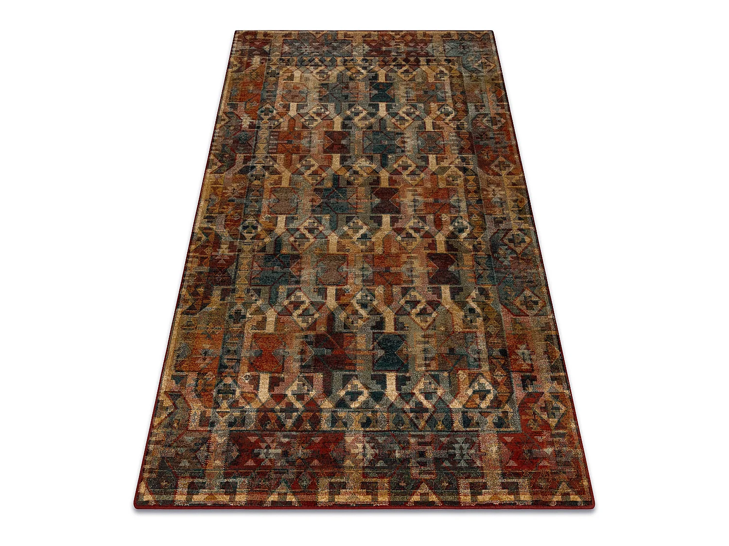 Tapis en laine OMEGA HIMBA rubis clair 170x235 cm