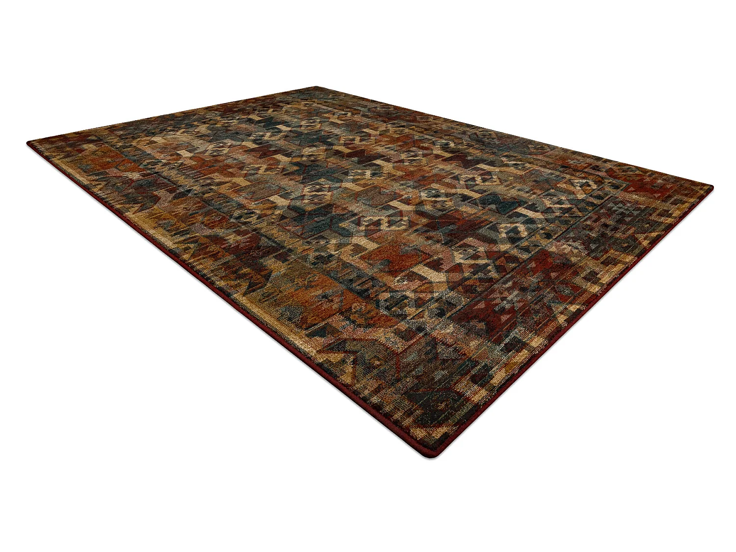 Tapis en laine OMEGA HIMBA rubis clair 170x235 cm