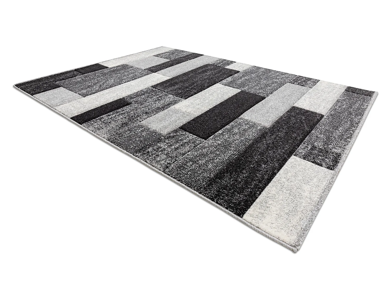 Alfombra FEEL 5756/16811 Rectángulos gris 240x330 cm