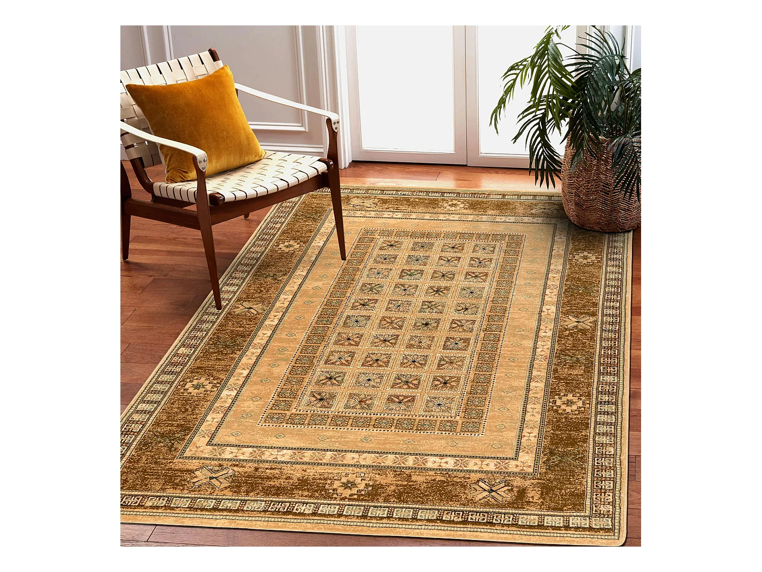 Wollteppich OMEGA ANTIK Honig 200x300 cm