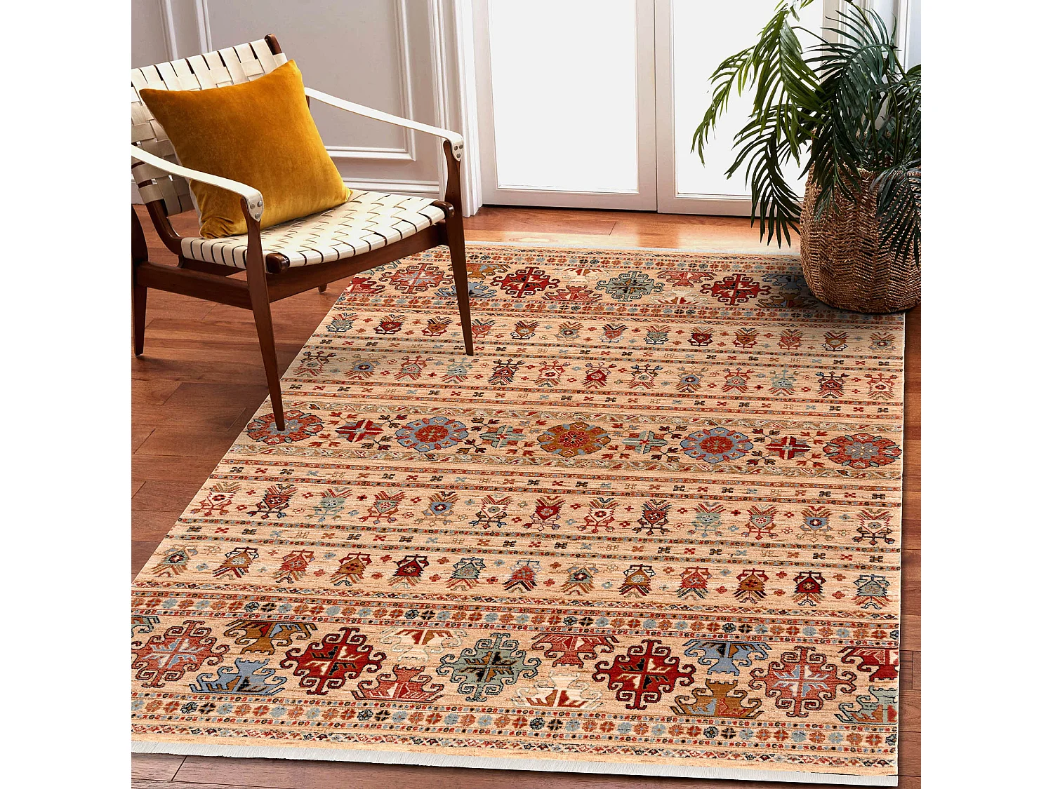 Tapijt KESHAN oosters 7684/53555 beige / terracotta 120x145 cm