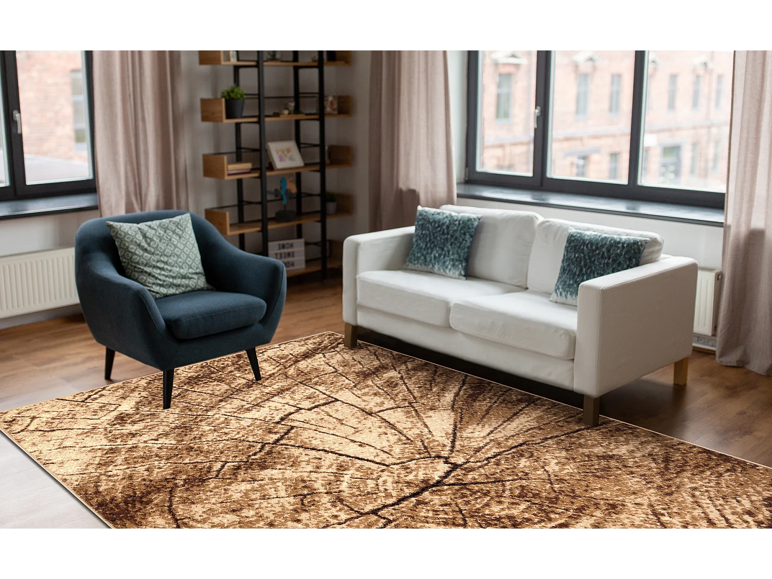 BCF Rug Morad PIEŃ Arbre Bois - beige 160x220 cm