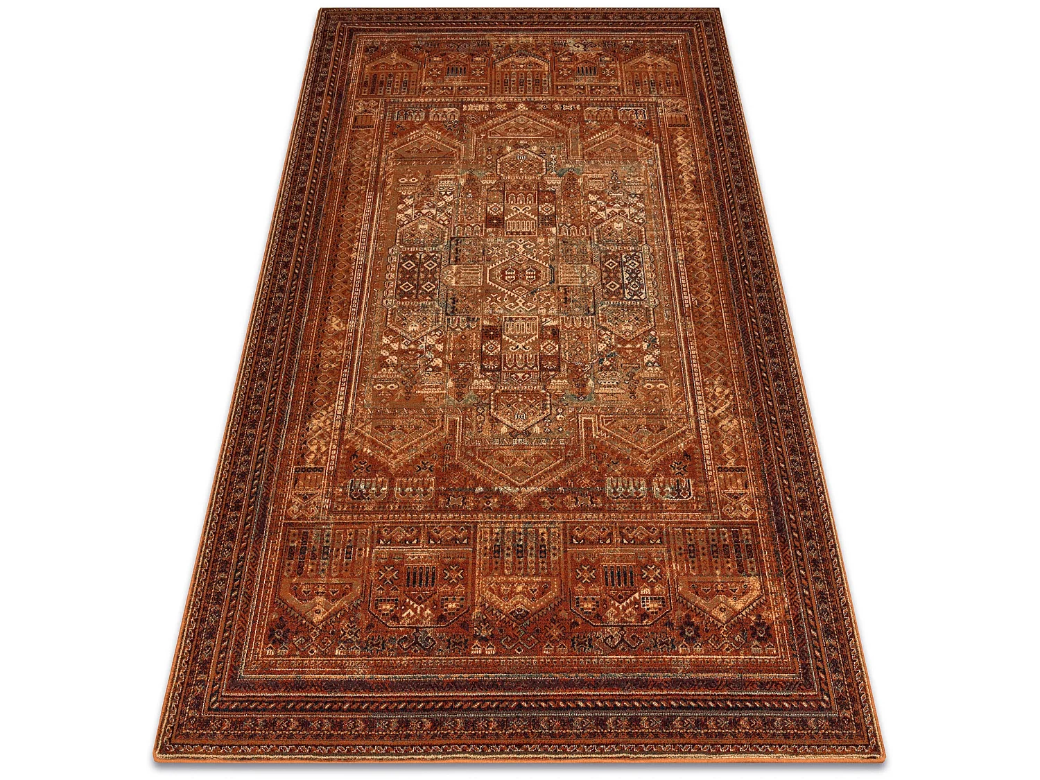 Tapis en laine OMEGA SIRAN brique 2 235x350 cm