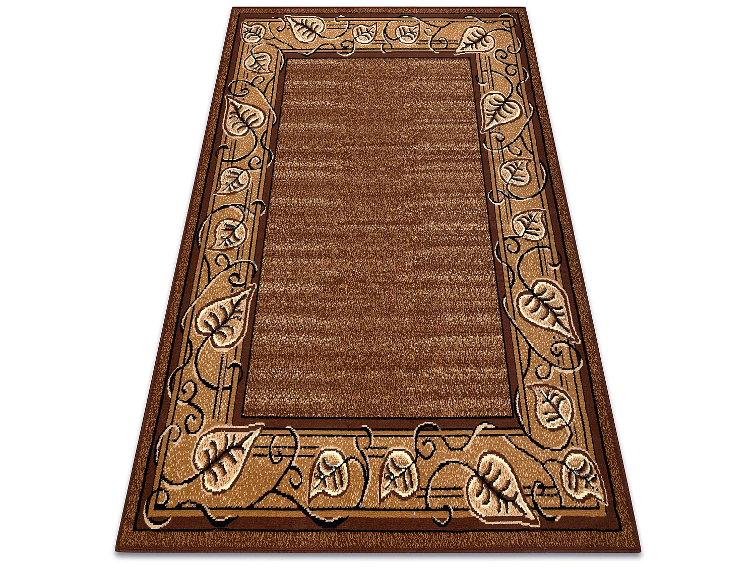 Tapijt BCF Morad FELIKS Klassiek Bladeren, kader - bruin 160x220 cm
