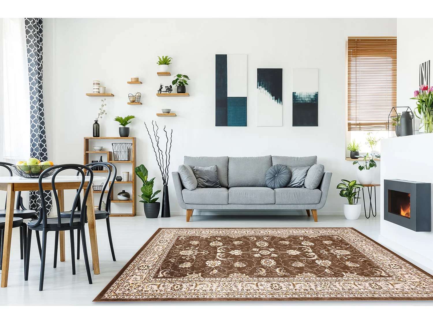 Tapis MEFE moderne  2312 Ornement, cadre - Structural deux niveaux de  160x220 cm