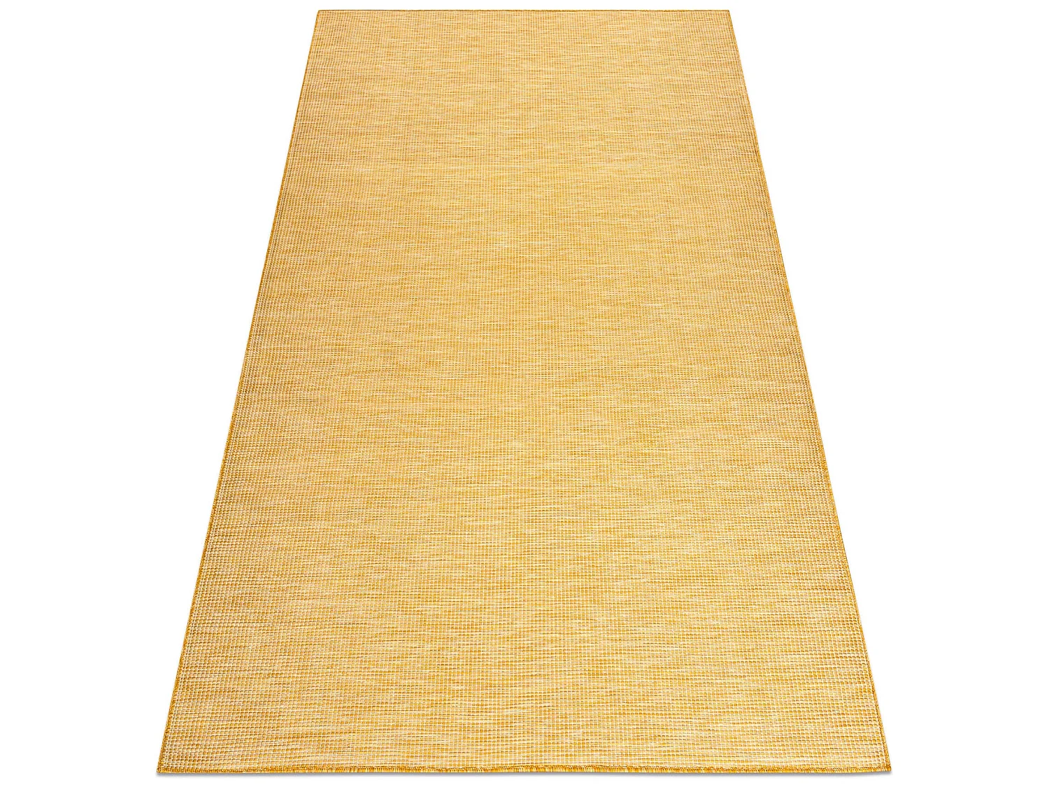 Tapis SIZAL PATIO 2778 tissé à plat jaune, or 117x170 cm