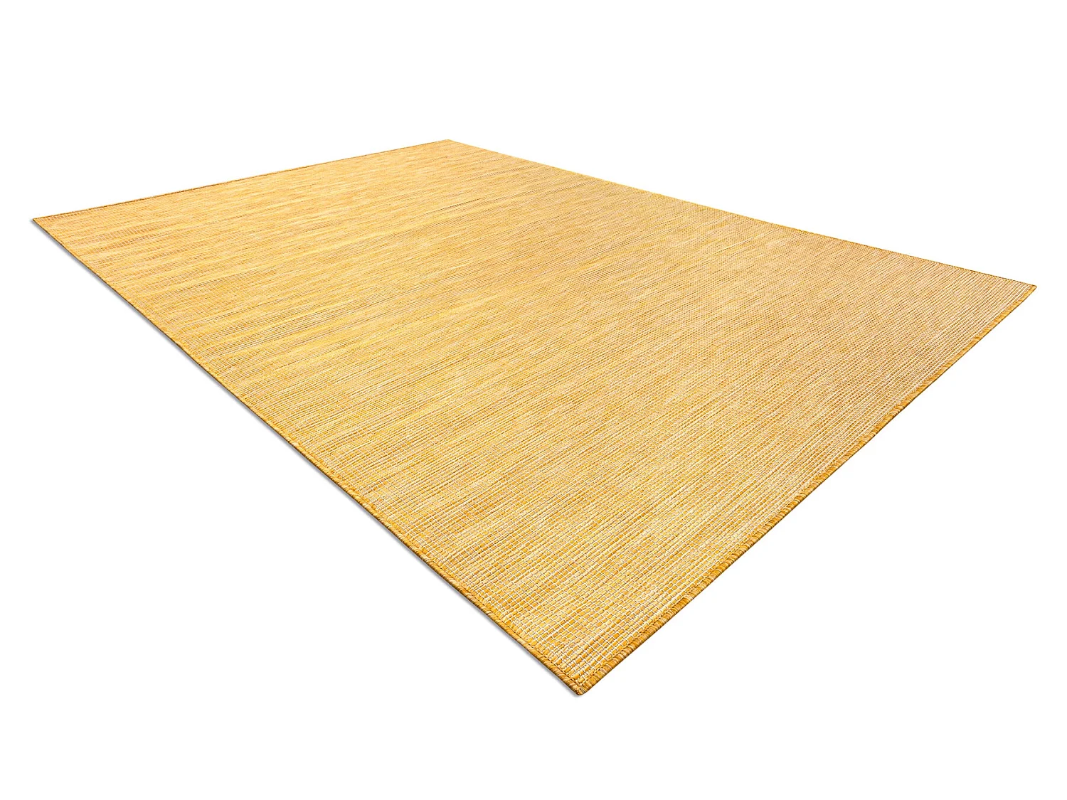 Tapis SIZAL PATIO 2778 tissé à plat jaune, or 117x170 cm
