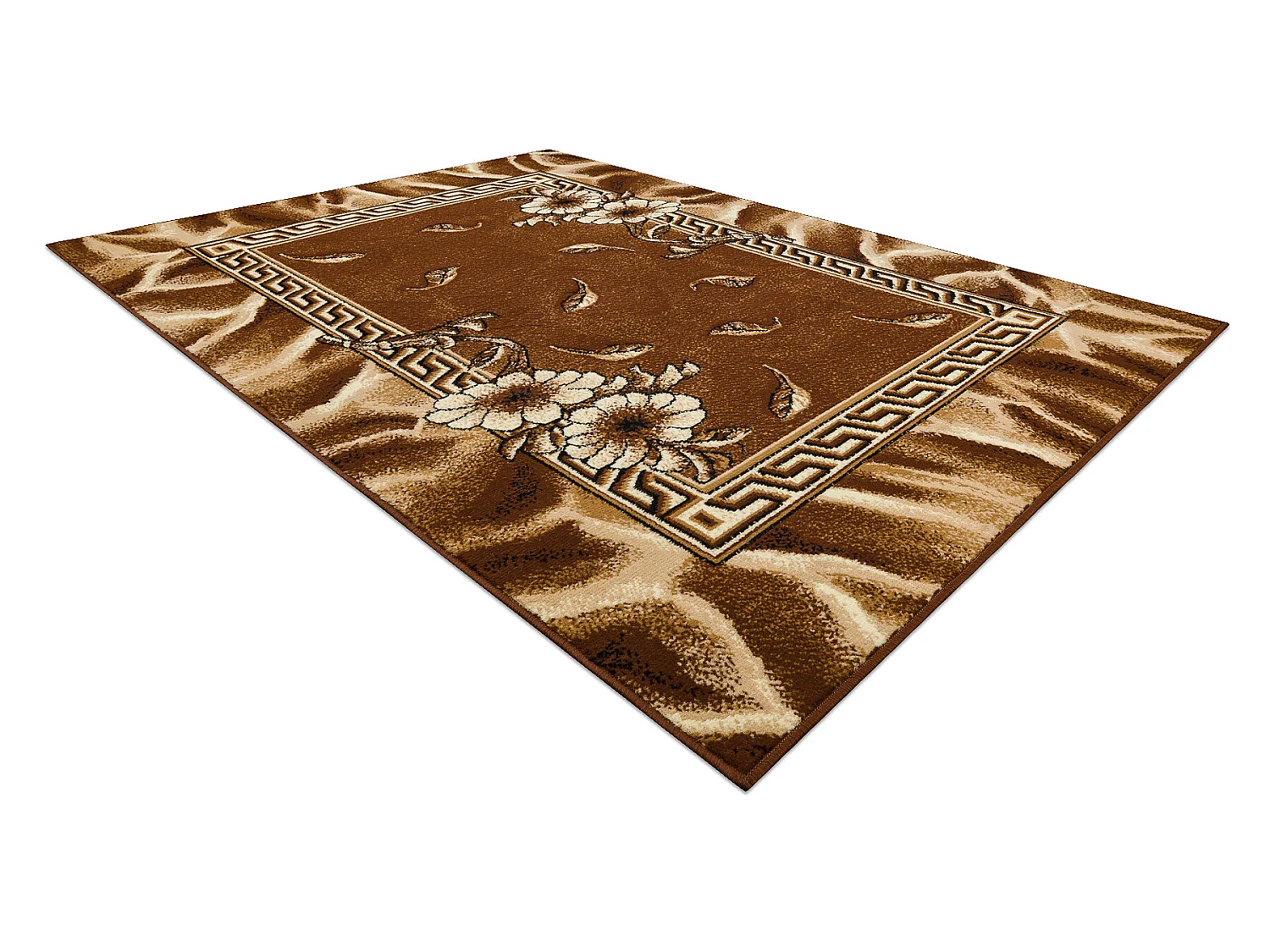 BCF Rug Morad TRIO fleurs, feuilles classique - marron 160x220 cm