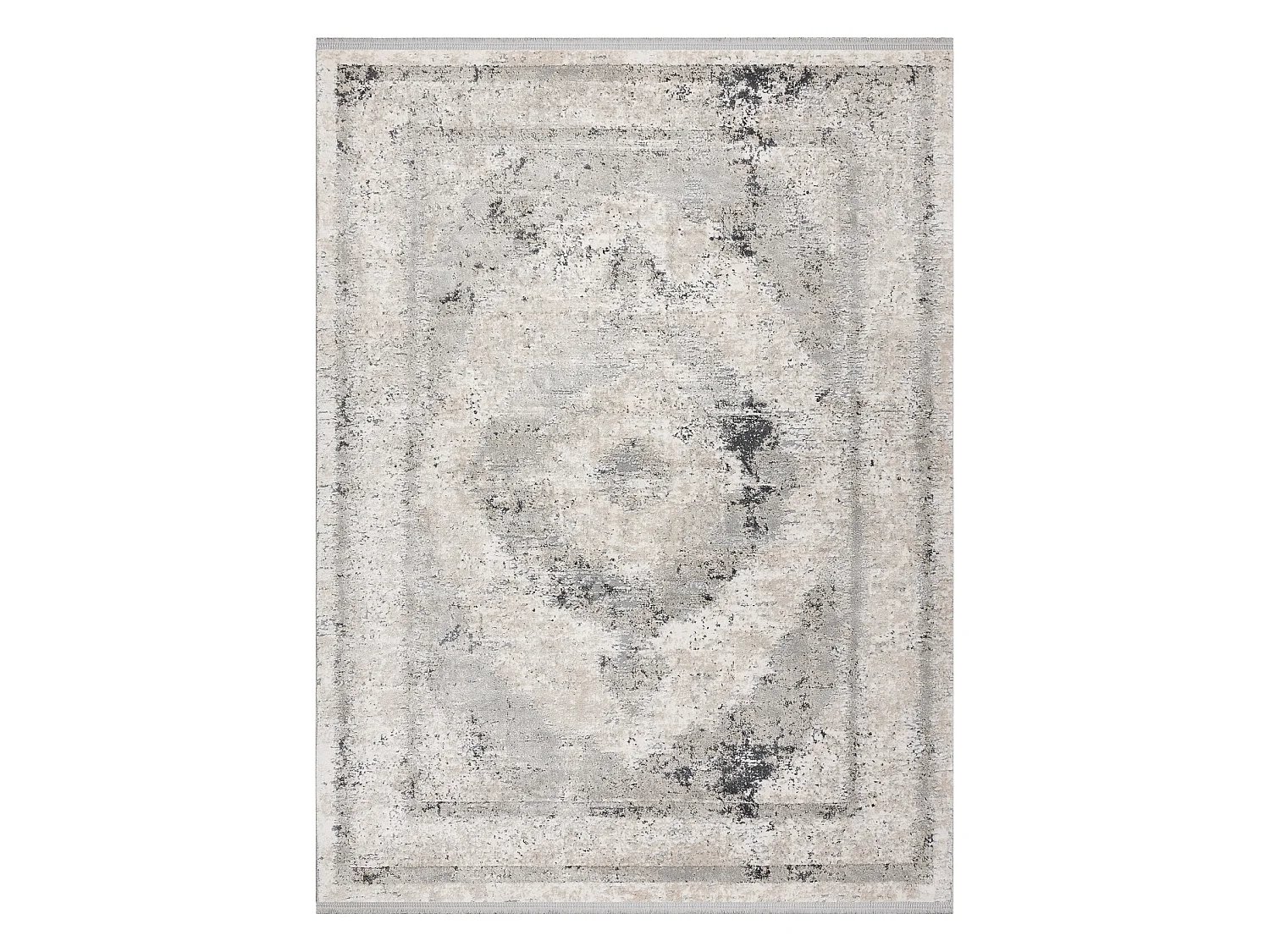 Tappeto TULS strutturale, frange 51321 vintage, Telaio, Rosone beige / 180x270 cm