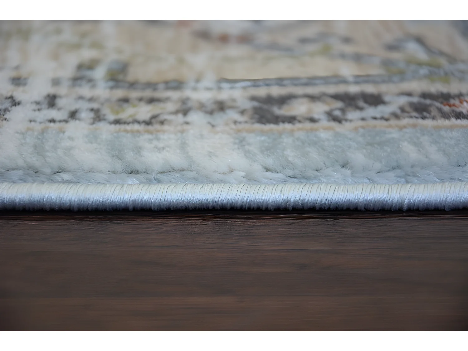 Tapete ARGENT - W7039 Flores Azul / Creme 133x190 cm