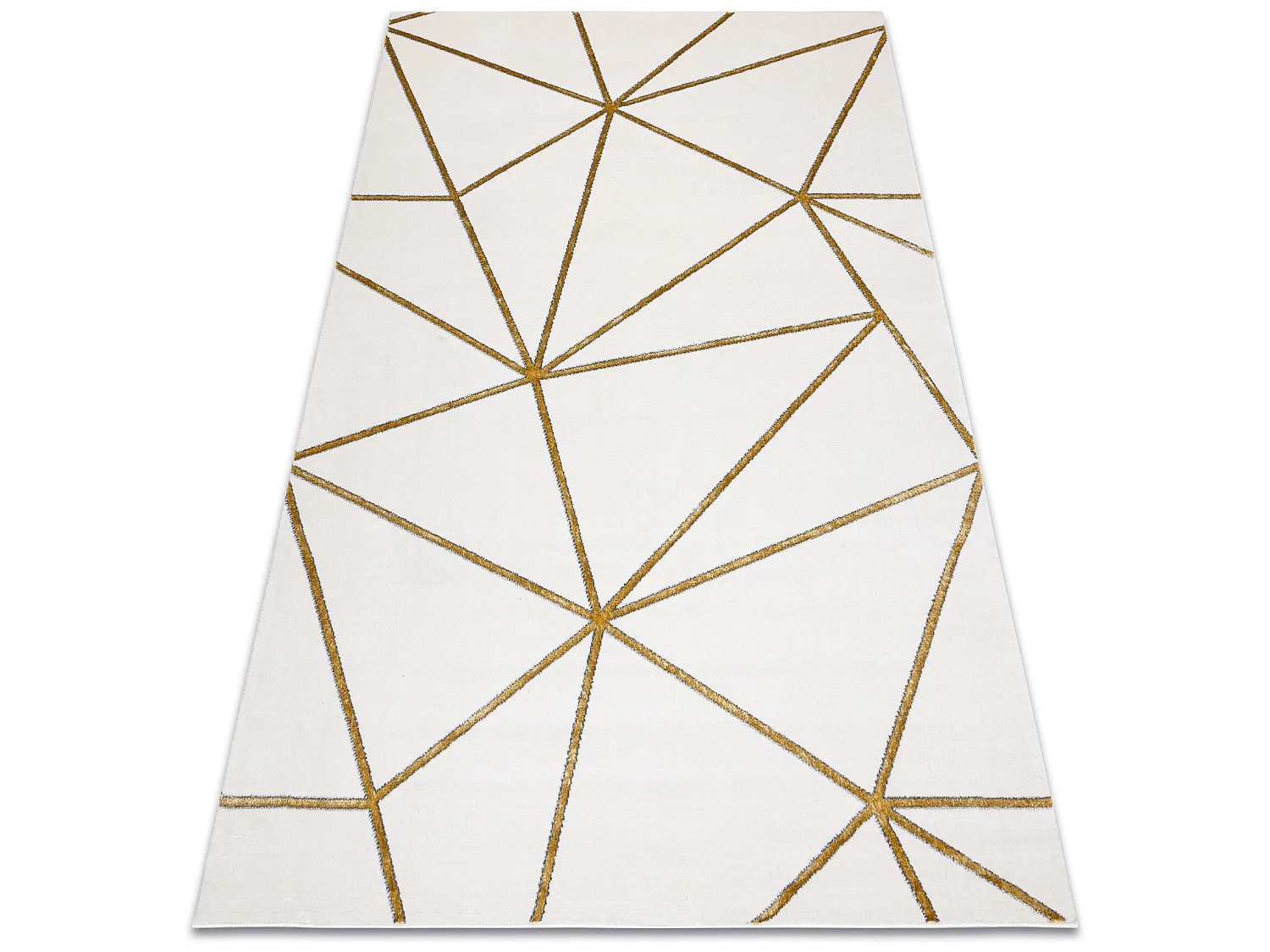 Tapijt EMERALD exclusief 1013 glamour, stijlvol geometrisch room / gou 160x220 cm