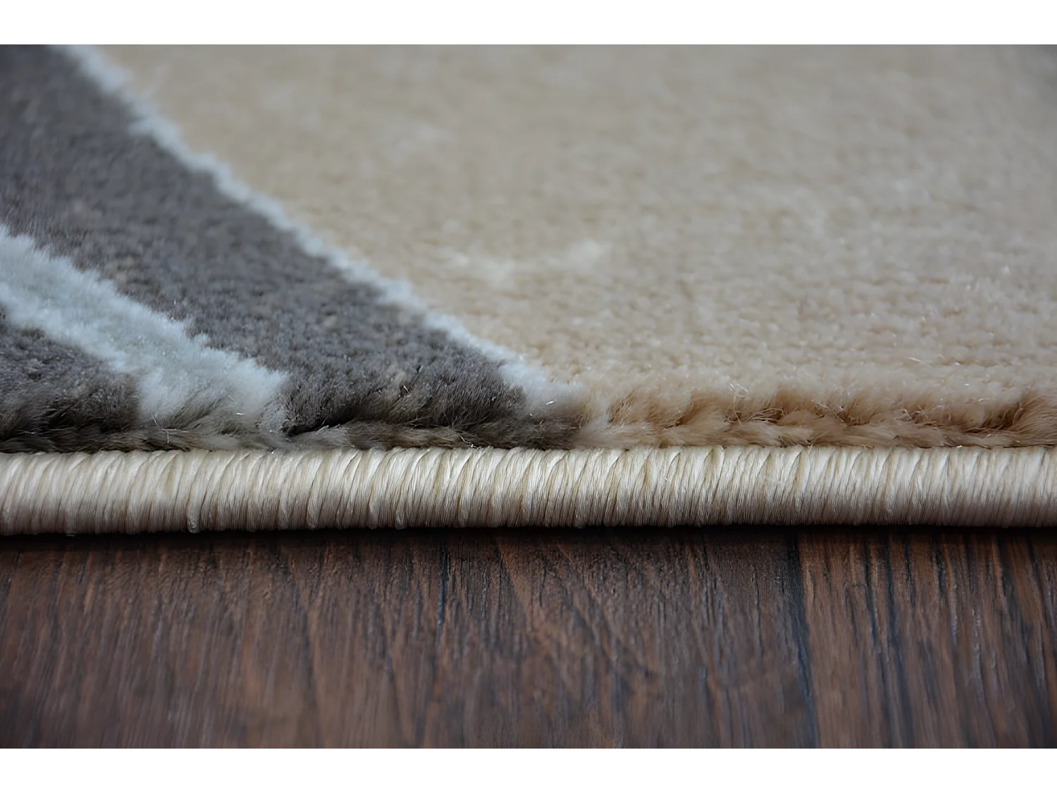 Tapis ARGENT - W4807 Vagues Crème et Marron 160x220 cm