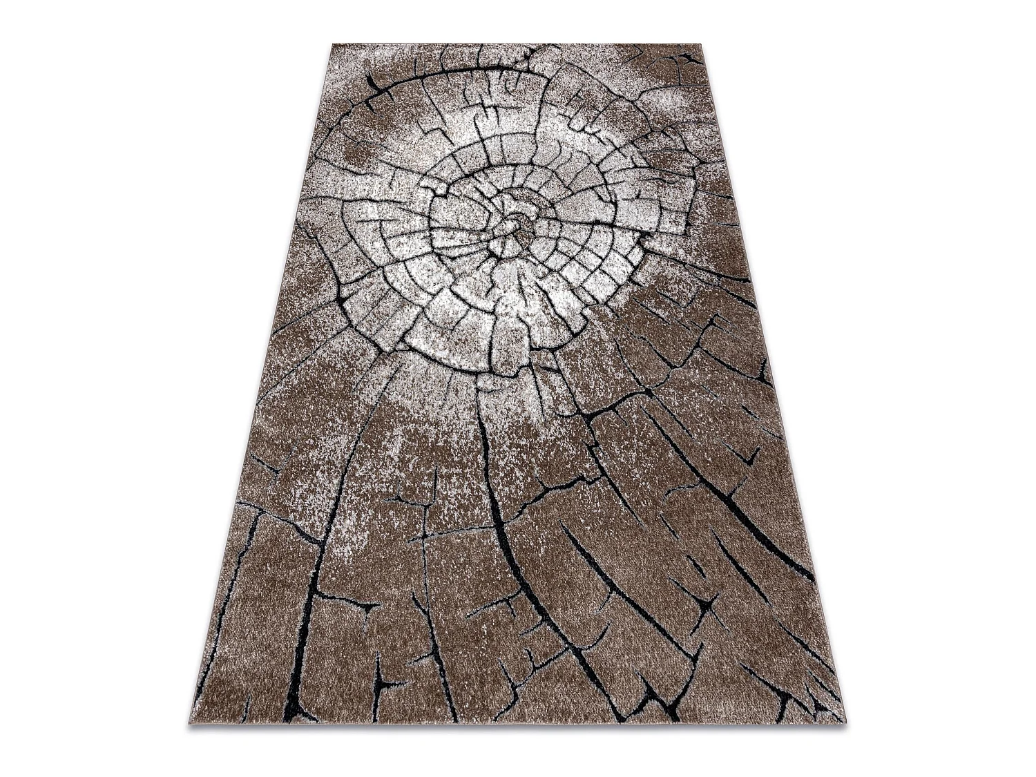 Tapijt modern COZY 8875 Wood, boomstam - Structureel, twee poolhoogte  160x220 cm