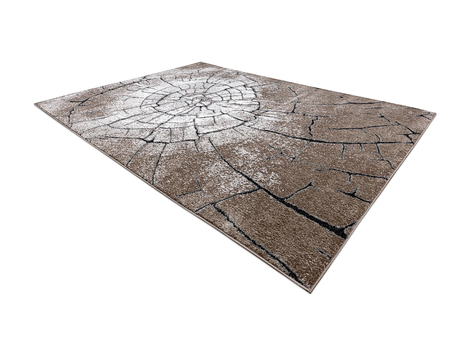 Tapis moderne COZY 8875 Wood, tronc d'arbre - Structural deux niveaux  160x220 cm