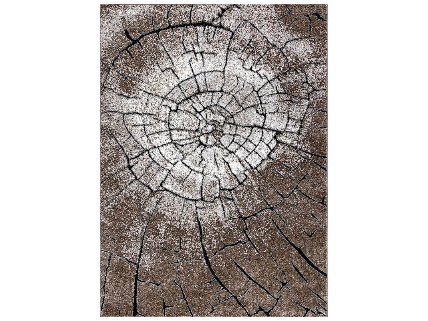 Tapijt modern COZY 8875 Wood, boomstam - Structureel, twee poolhoogte  160x220 cm