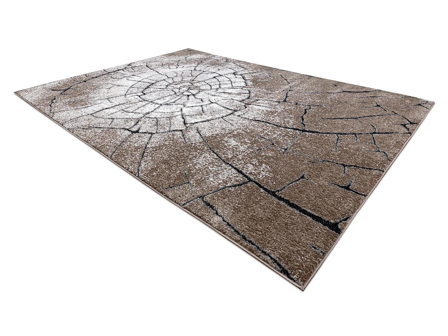 Tapijt modern COZY 8875 Wood, boomstam - Structureel, twee poolhoogte  160x220 cm