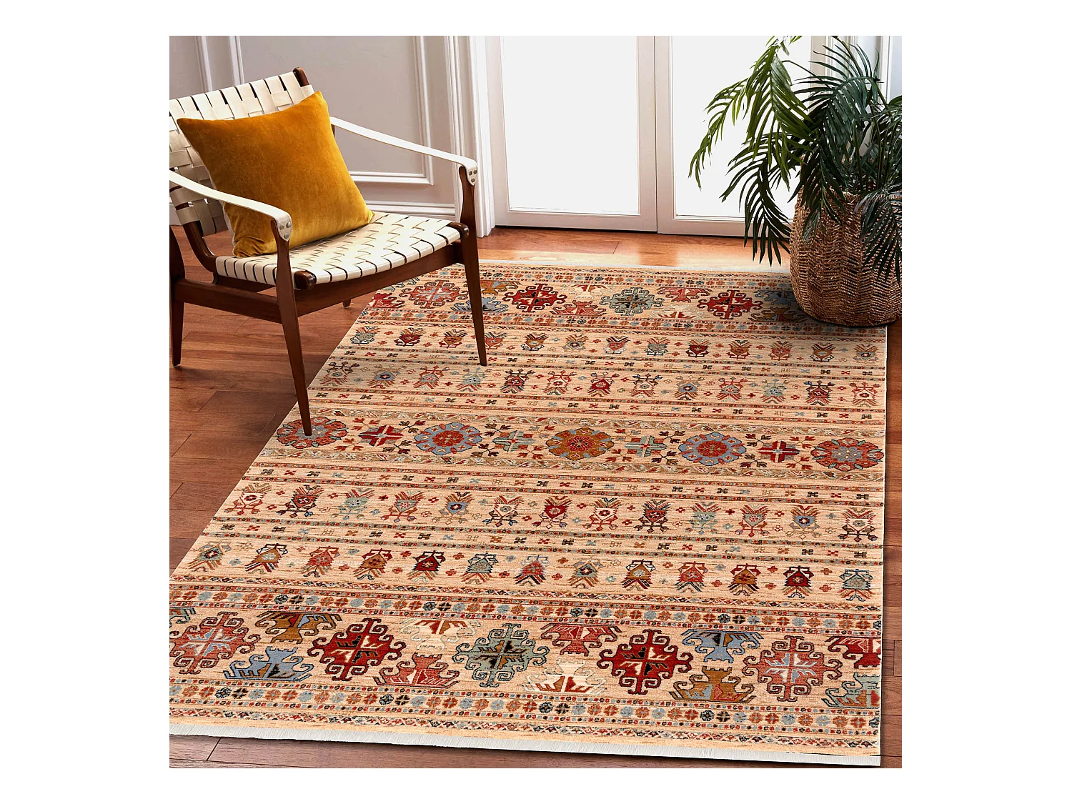 Tapijt KESHAN oosters 7684/53555 beige / terracotta 80x145 cm