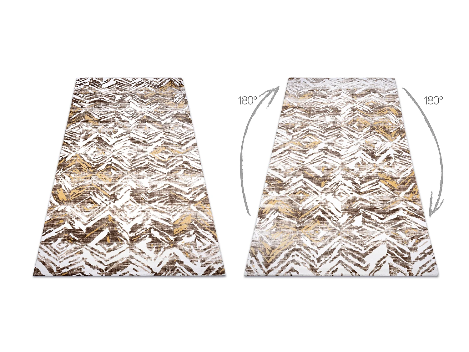 Tapis ACRYLIQUE DIZAYN 121 beige / jaune 100x300 cm
