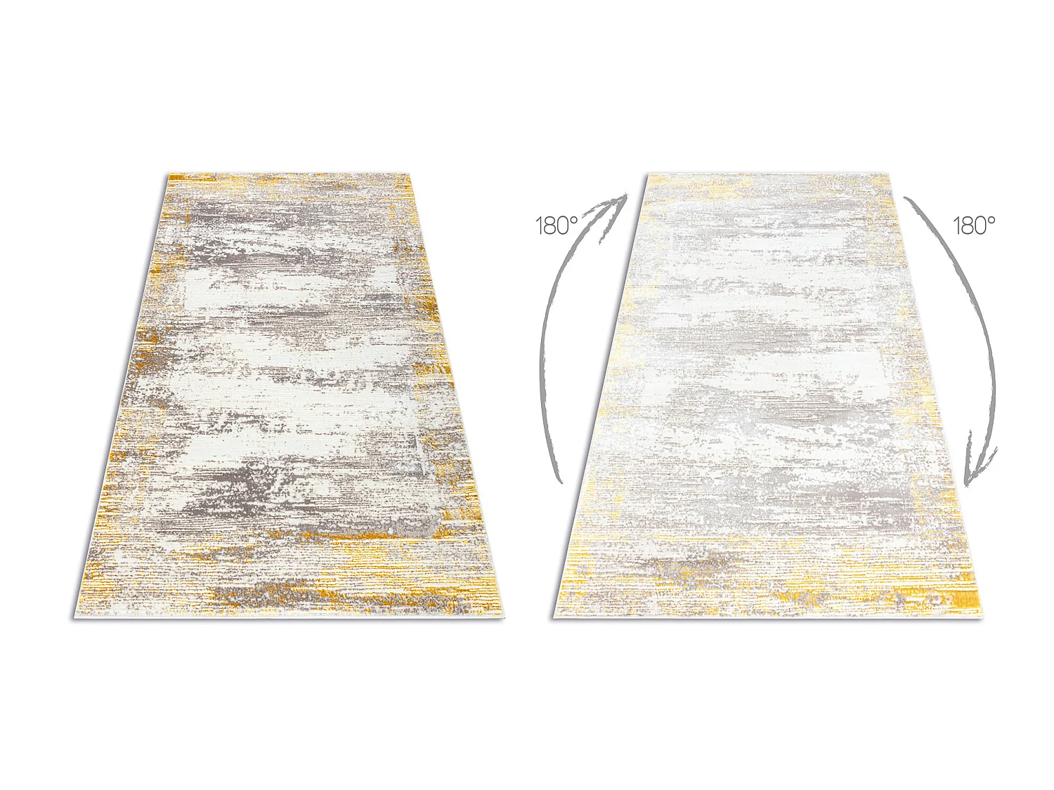 Tapijt CORE W9775 Kader, schaduw - structureel, twee lagen vlies, ivoo 180x270 cm