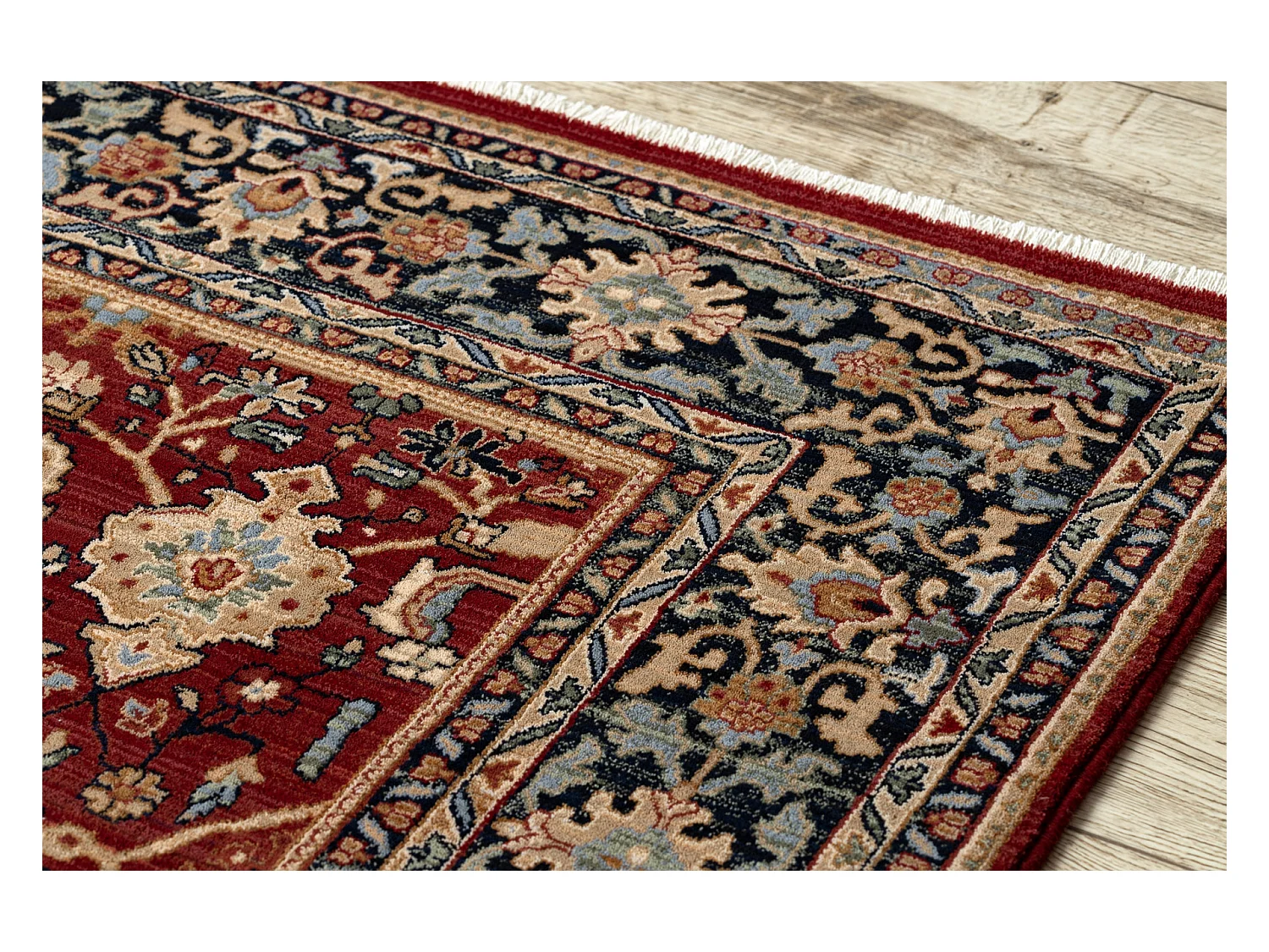 Tapijt KESHAN oosters klassiek 7522/53588 beige / kastanjebruin / blau 120x145 cm