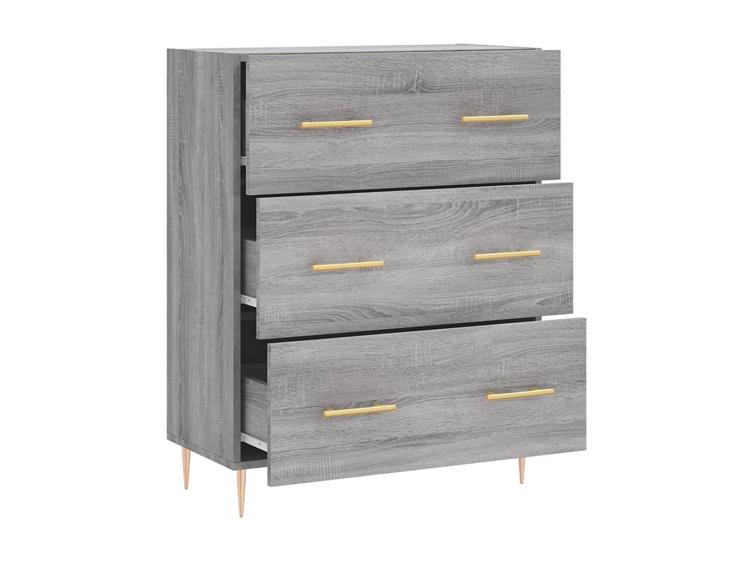 Sideboard Grau Sonoma - Lowboard 69,5x34x90 cm Holzwerkstoff -RM25438
