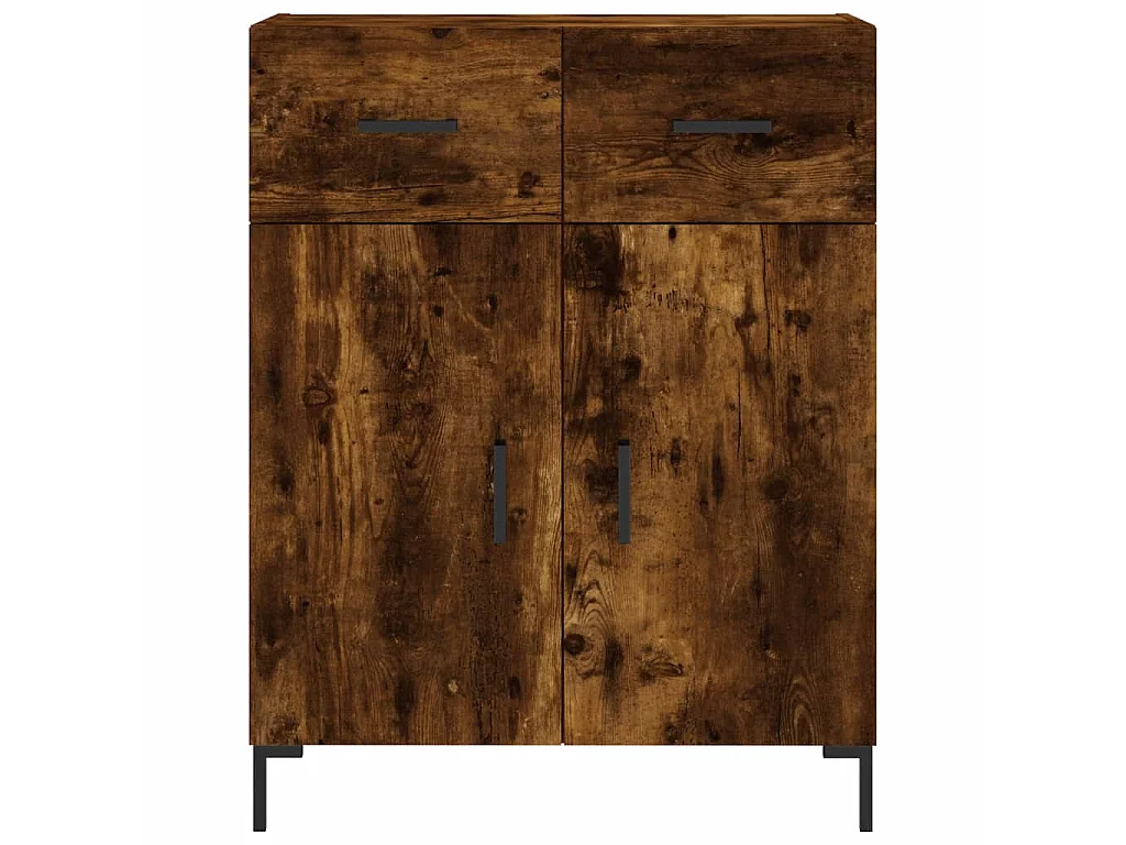 Sideboard Anrichte Räuchereiche 69,5x34x90 cm Holzwerkstoff -RM30487