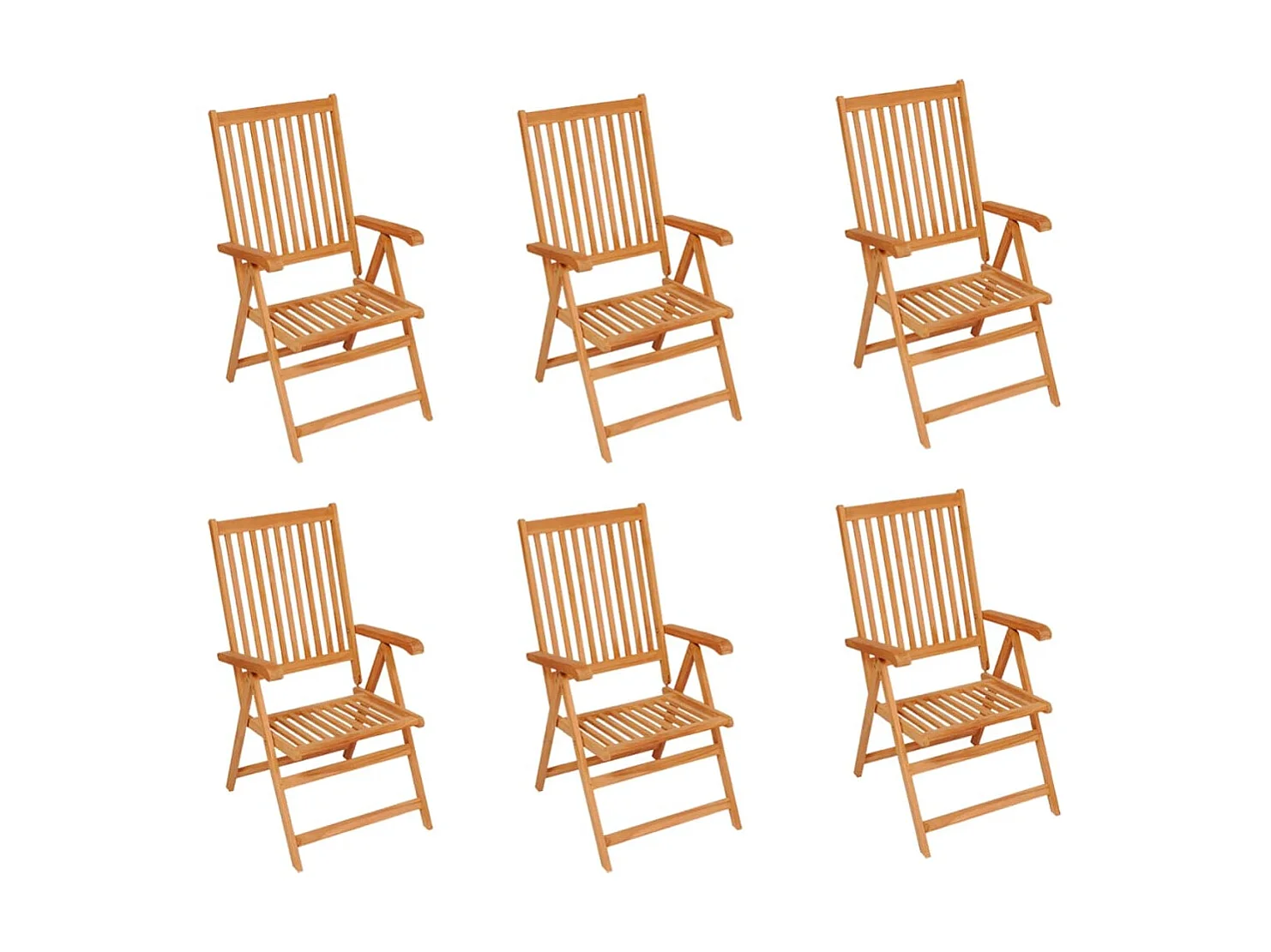 Chaises de jardin 6 pcs avec coussins rouge Bois de teck SEF76693
