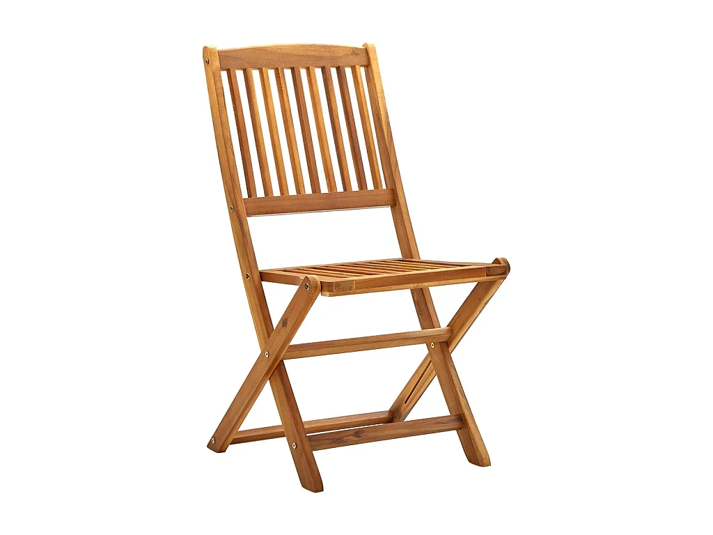 Klappbare Gartenstühle 2 Stk.| Outdoor-Stuhl Massivholz Akazie -gkd822549