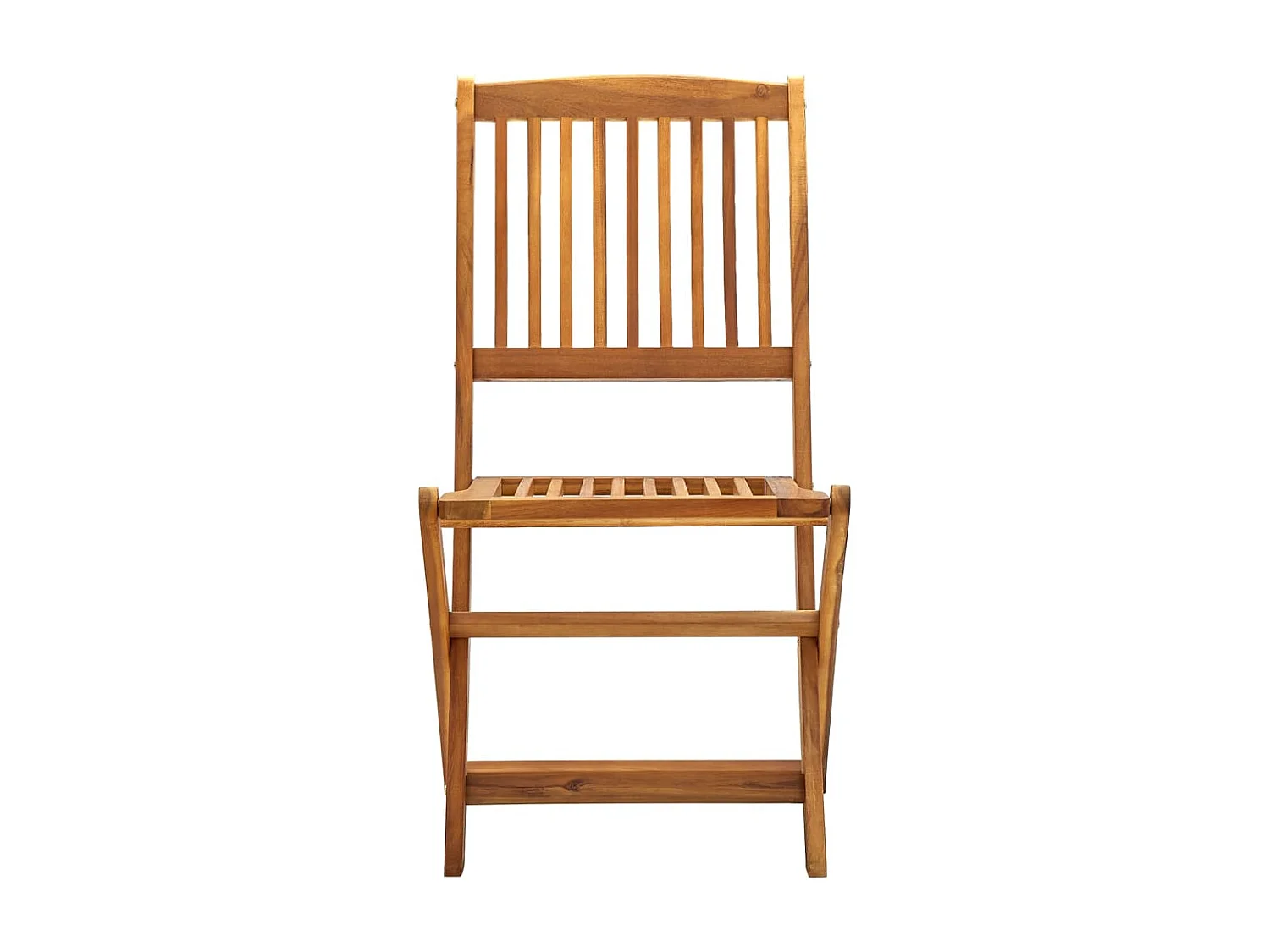 Tuinstoelen inklapbaar 2 st massief acaciahout NL56358