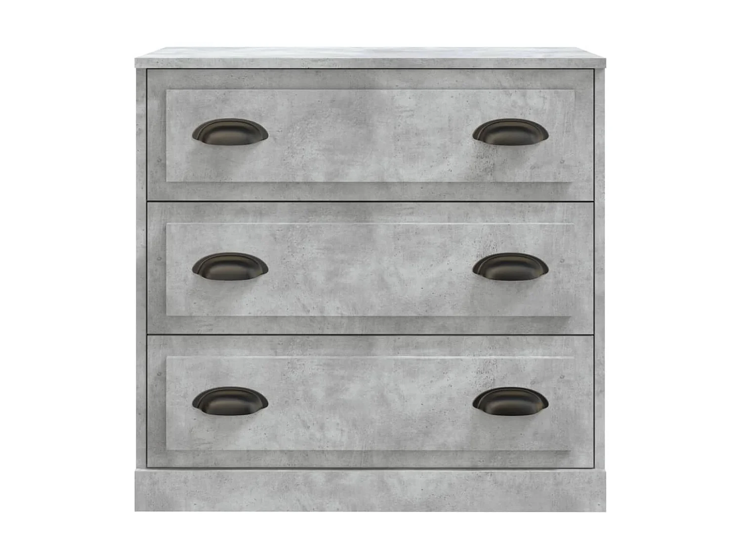 Sideboard Lowboard - Betongrau 70x35,5x67,5 cm Holzwerkstoff -RM72383