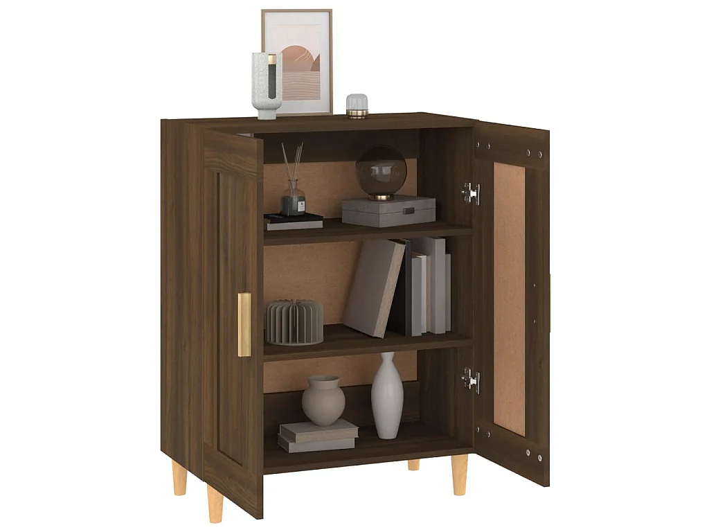 Sideboard Lowboard - Braun Eichen-Optik 69,5x34x90 cm Holzwerkstoff -RM66398