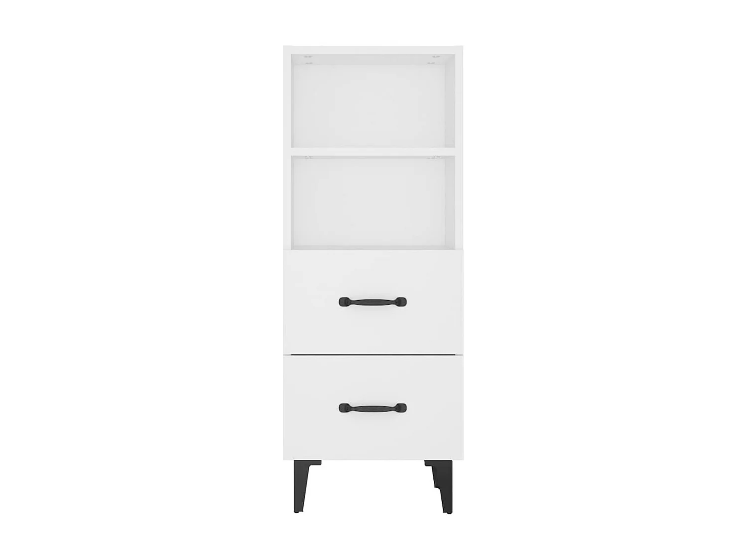 Sideboard Weiß Anrichte 34,5x34x90 cm Holzwerkstoff -RM65199