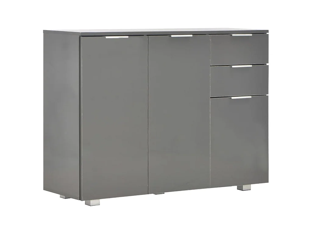Sideboard Lowboard - Hochglanz-Grau 107x35x80,5 cm -RM88333