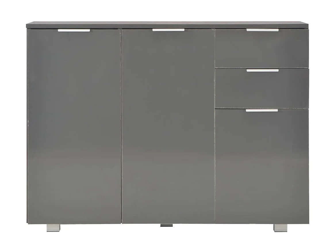 Sideboard Lowboard - Hochglanz-Grau 107x35x80,5 cm -RM88333