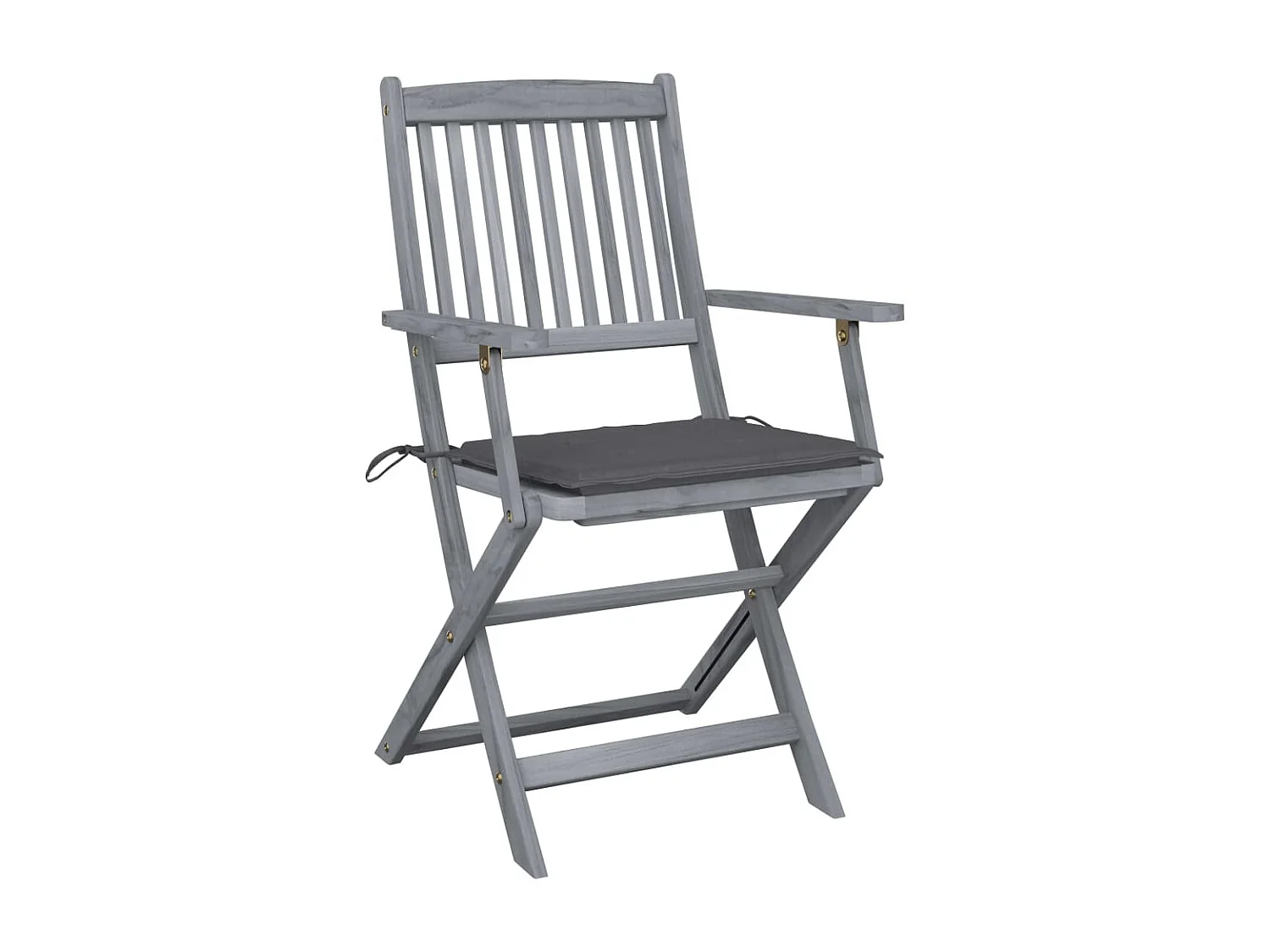 Klappbare Gartenstühle 4 Stk.| Outdoor-Stuhl mit Sitzkissen Massivholz Akazie -gkd479008