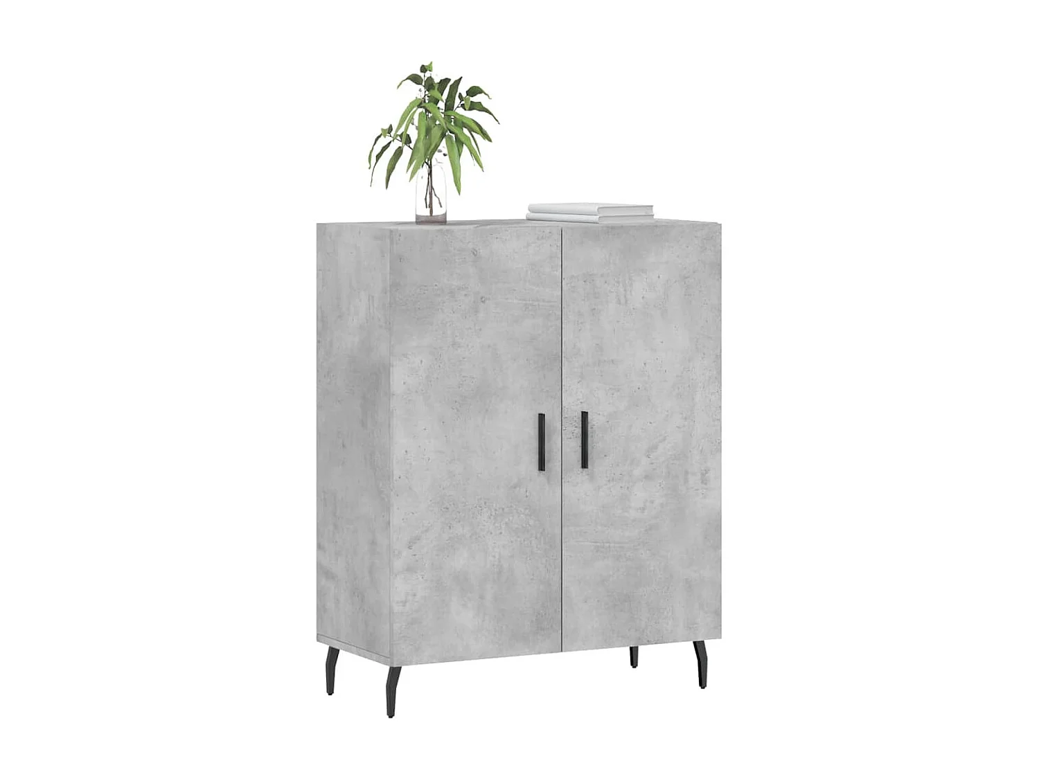 Sideboard Lowboard - Betongrau 69,5x34x90 cm Holzwerkstoff -RM38724