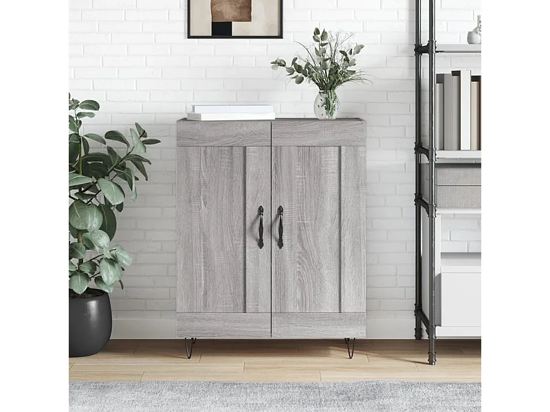 Sideboard Grau Sonoma - Lowboard 69,5x34x90 cm Holzwerkstoff -RM18832