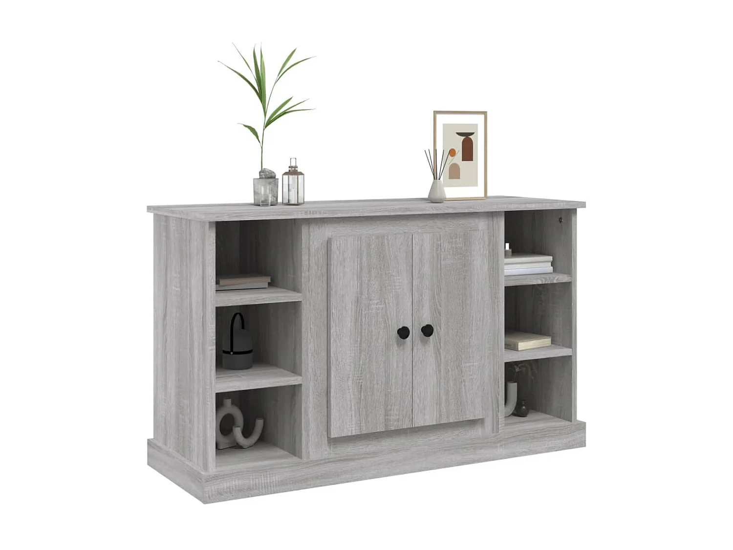 Sideboard Grau Sonoma - Lowboard 100x35,5x60 cm Holzwerkstoff -RM68379