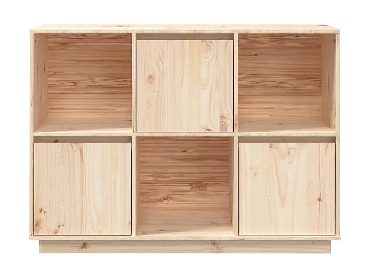 Sideboard Anrichte - 110,5x35x80 cm Massivholz Kiefer -RM11871