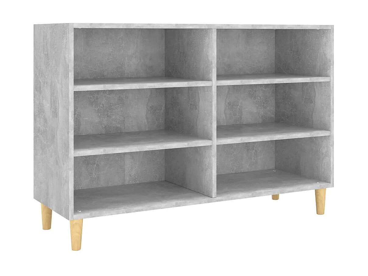 Sideboard Lowboard - Betongrau 103,5x35x70 cm Holzwerkstoff -RM78275