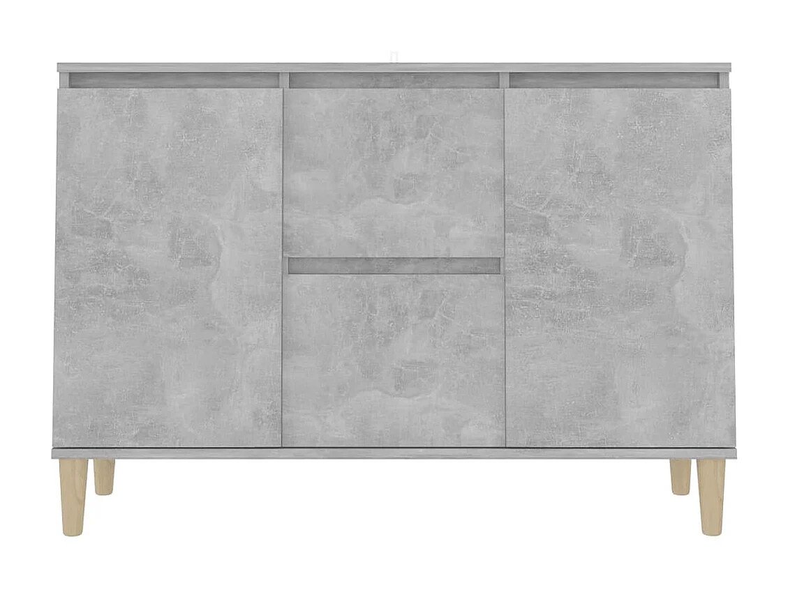 Sideboard Lowboard - Betongrau 103,5x35x70 cm Holzwerkstoff -RM88632