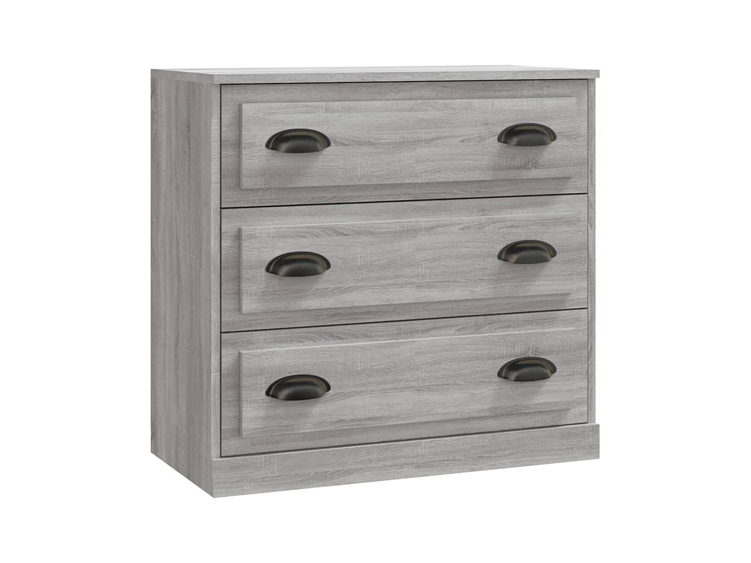 Sideboards Grau im 3er-Set Anrichten Sonoma Holzwerkstoff -RM42832