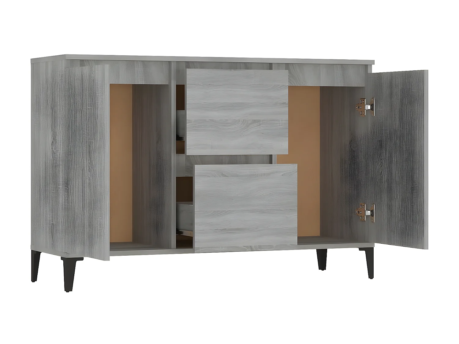 Sideboard Grau Sonoma - Lowboard 104x35x70 cm Holzwerkstoff -RM82608