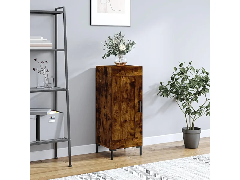 Sideboard Anrichte Räuchereiche 34,5x34x90 cm Holzwerkstoff -RM11113